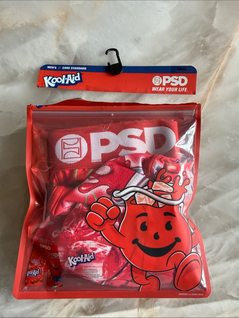 PSD Kool-Aid Red Graphic Boxer Briefs men’s small